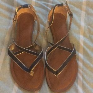 Navy Blue Sandals